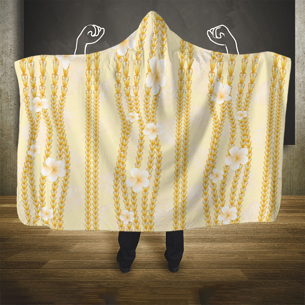 Hawaii Queen Liliuokalani Hooded Blanket Gold Lei Pua Kalaunu LT05 - Polynesian Pride