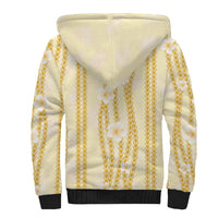 Hawaii Queen Liliuokalani Sherpa Hoodie Gold Lei Pua Kalaunu LT05 - Polynesian Pride