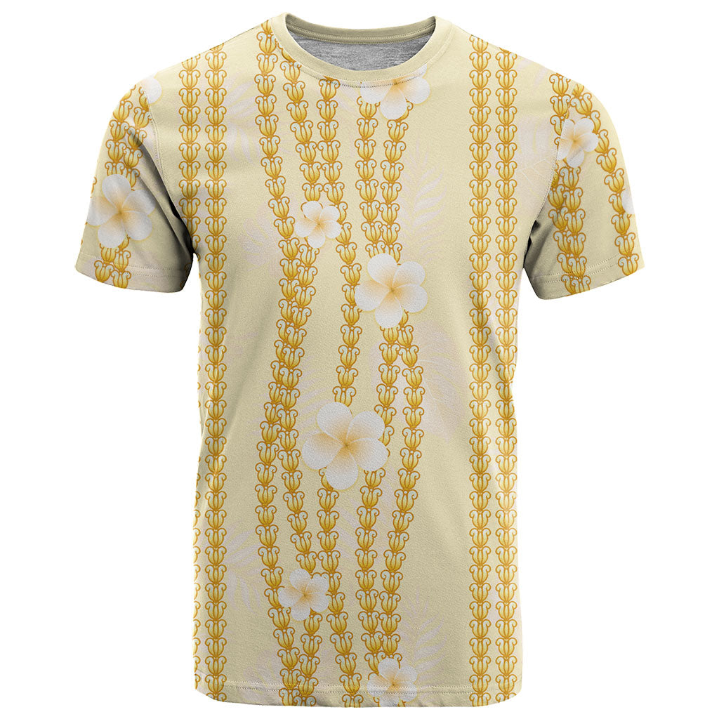 Hawaii Queen Liliuokalani T Shirt Gold Lei Pua Kalaunu LT05 Gold - Polynesian Pride