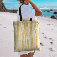 Hawaii Queen Liliuokalani Tote Bag Gold Lei Pua Kalaunu LT05 - Polynesian Pride