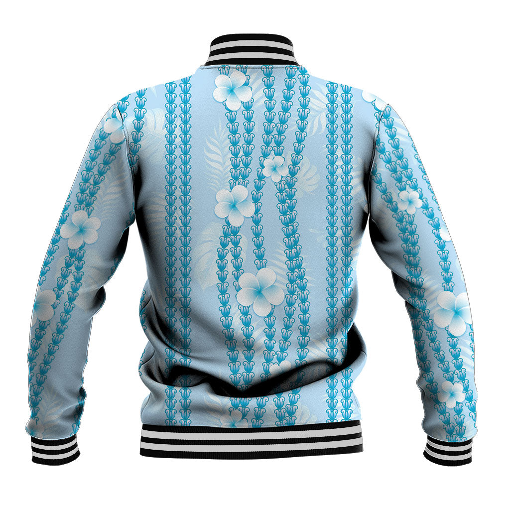 Hawaii Queen Liliuokalani Baseball Jacket Blue Lei Pua Kalaunu LT05 - Polynesian Pride