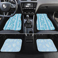 Hawaii Queen Liliuokalani Car Mats Blue Lei Pua Kalaunu LT05 Set 4pcs Blue - Polynesian Pride
