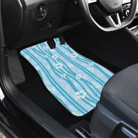 Hawaii Queen Liliuokalani Car Mats Blue Lei Pua Kalaunu LT05 - Polynesian Pride