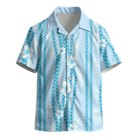 Hawaii Queen Liliuokalani Kid Hawaiian Shirt Blue Lei Pua Kalaunu LT05 - Polynesian Pride