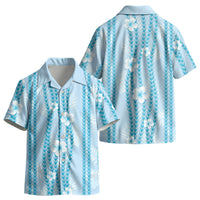 Hawaii Queen Liliuokalani Kid Hawaiian Shirt Blue Lei Pua Kalaunu LT05 - Polynesian Pride