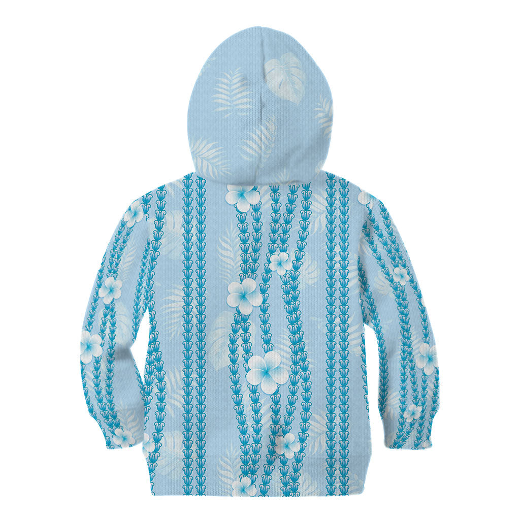 Hawaii Queen Liliuokalani Kid Hoodie Blue Lei Pua Kalaunu LT05 - Polynesian Pride