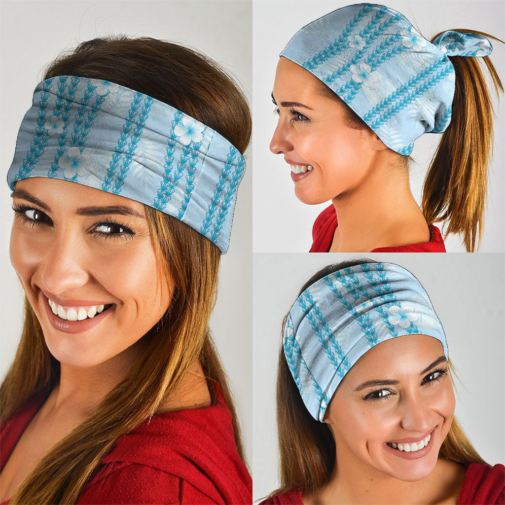Hawaii Queen Liliuokalani Neck Gaiter Blue Lei Pua Kalaunu LT05 - Polynesian Pride