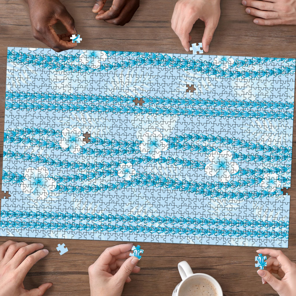 Hawaii Queen Liliuokalani Puzzle Blue Lei Pua Kalaunu LT05 - Polynesian Pride