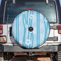 Hawaii Queen Liliuokalani Spare Tire Cover Blue Lei Pua Kalaunu LT05 Blue - Polynesian Pride