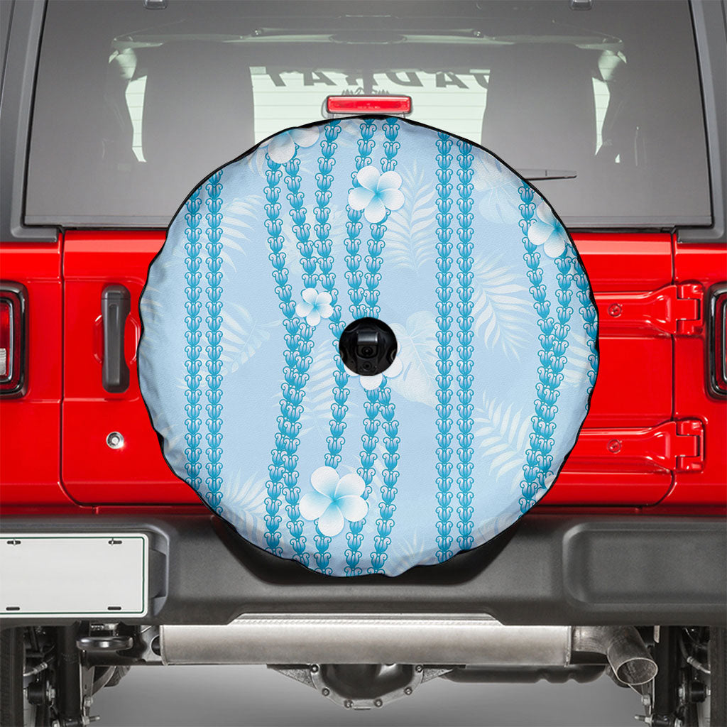 Hawaii Queen Liliuokalani Spare Tire Cover Blue Lei Pua Kalaunu LT05 - Polynesian Pride