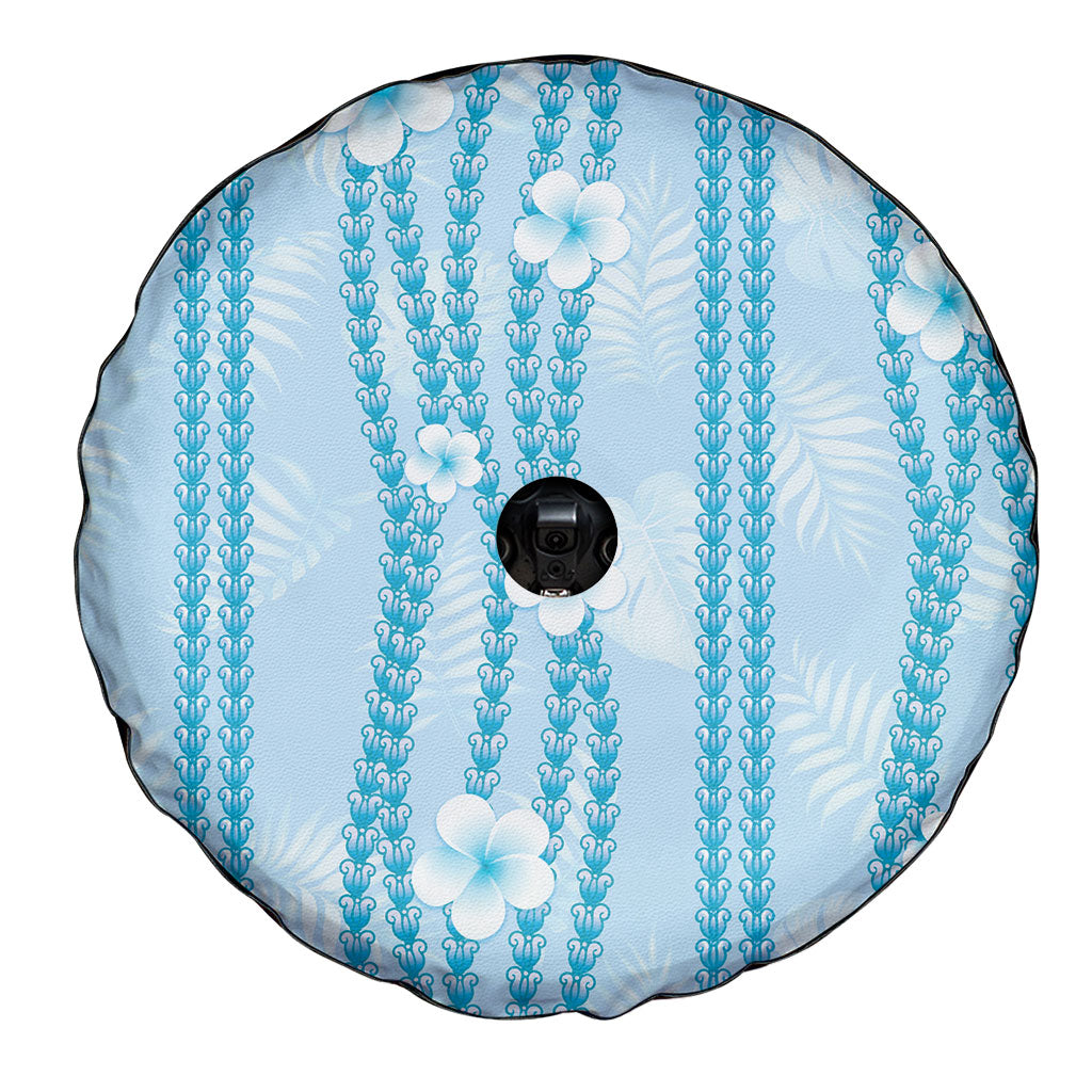 Hawaii Queen Liliuokalani Spare Tire Cover Blue Lei Pua Kalaunu LT05 - Polynesian Pride