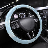 Hawaii Queen Liliuokalani Steering Wheel Cover Blue Lei Pua Kalaunu LT05 Universal Fit Blue - Polynesian Pride