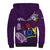 Personalized Cook Islands Rarotonga Sherpa Hoodie Coat Of Arms Plumeria Polynesian Turtle LT05 - Polynesian Pride