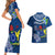 Cook Islands Pukapuka Couples Matching Short Sleeve Bodycon Dress and Hawaiian Shirt Coat Of Arms Plumeria Polynesian Turtle LT05 - Polynesian Pride