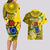 Cook Islands Aitutaki Couples Matching Long Sleeve Bodycon Dress and Hawaiian Shirt Coat Of Arms Plumeria Polynesian Turtle LT05 - Polynesian Pride