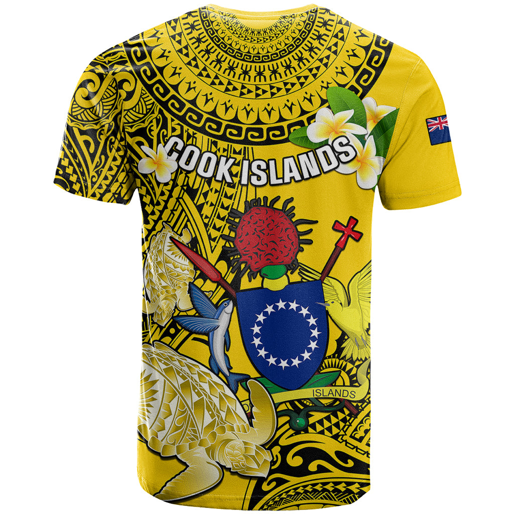 Cook Islands Aitutaki T Shirt Coat Of Arms Plumeria Polynesian Turtle LT05 - Polynesian Pride