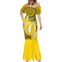 Personalized Cook Islands Aitutaki Mermaid Dress Coat Of Arms Plumeria Polynesian Turtle LT05 - Polynesian Pride