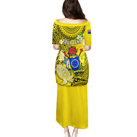 Personalized Cook Islands Aitutaki Puletasi Coat Of Arms Plumeria Polynesian Turtle LT05 - Polynesian Pride