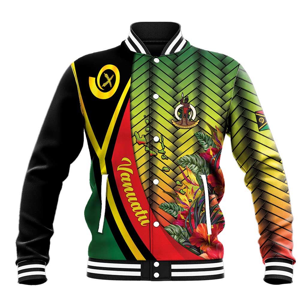Vanuatu Constitution Day Baseball Jacket Long Live Vanuatu - Polynesian Pride