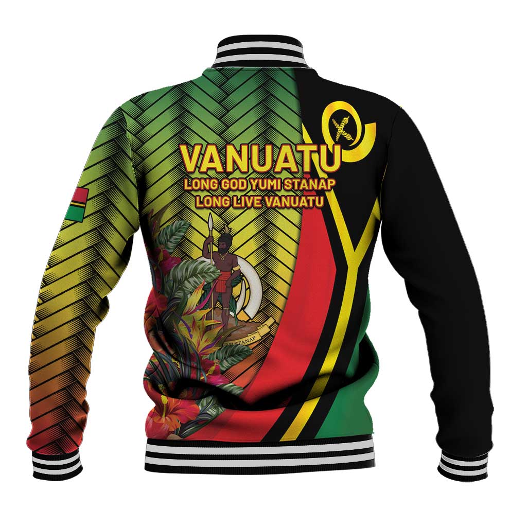 Vanuatu Constitution Day Baseball Jacket Long Live Vanuatu - Polynesian Pride