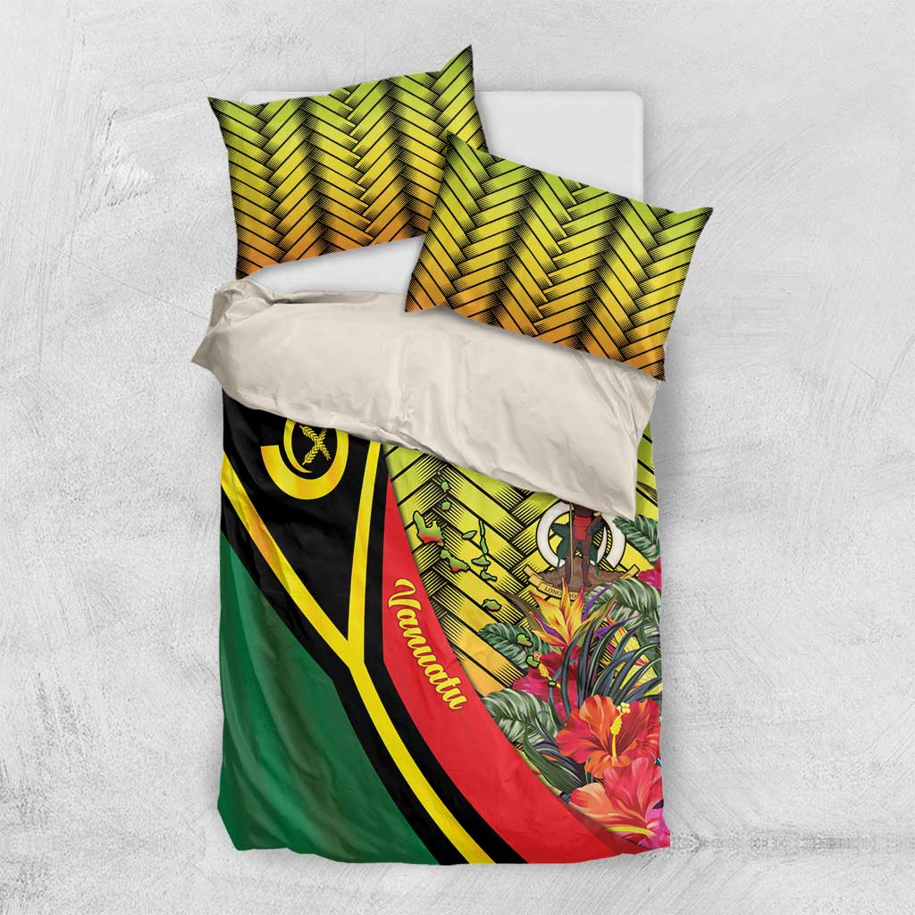 Vanuatu Constitution Day Bedding Set Long Live Vanuatu LT05 US Twin 172cm x 218cm Colorful - Polynesian Pride