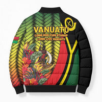 Vanuatu Constitution Day Bomber Puffer Jacket Long Live Vanuatu - Polynesian Pride