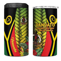 Vanuatu Constitution Day 4 in 1 Can Cooler Tumbler Long Live Vanuatu - Polynesian Pride