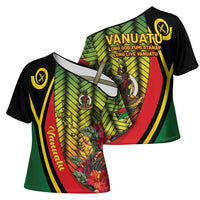 Vanuatu Constitution Day Cross Shoulder Shirt Long Live Vanuatu - Polynesian Pride