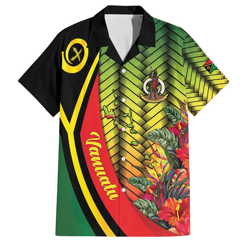 Vanuatu Constitution Day Family Matching Long Sleeve Bodycon Dress and Hawaiian Shirt Long Live Vanuatu - Polynesian Pride