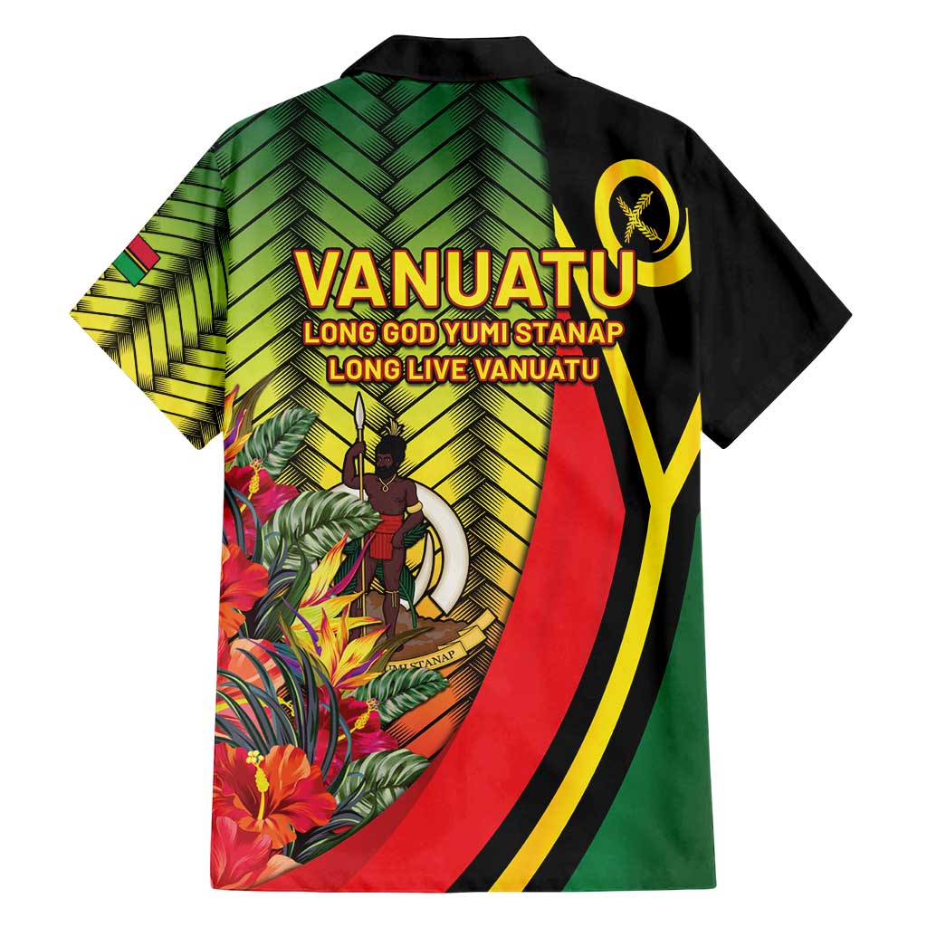 Vanuatu Constitution Day Family Matching Off Shoulder Maxi Dress and Hawaiian Shirt Long Live Vanuatu - Polynesian Pride
