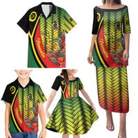 Vanuatu Constitution Day Family Matching Puletasi and Hawaiian Shirt Long Live Vanuatu - Polynesian Pride