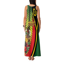 Vanuatu Constitution Day Family Matching Tank Maxi Dress and Hawaiian Shirt Long Live Vanuatu - Polynesian Pride