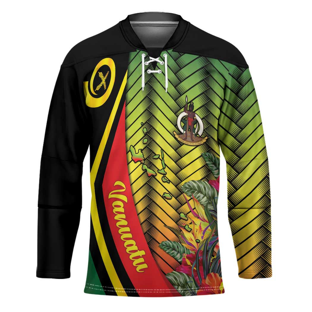 Vanuatu Constitution Day Hockey Jersey Long Live Vanuatu - Polynesian Pride