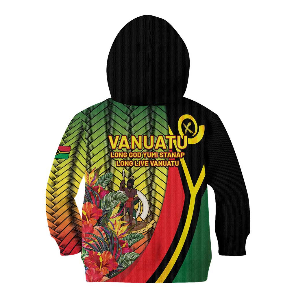 Vanuatu Constitution Day Kid Hoodie Long Live Vanuatu - Polynesian Pride