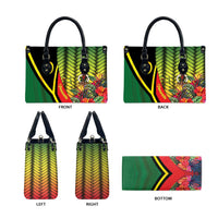 Vanuatu Constitution Day Leather Bag Long Live Vanuatu - Polynesian Pride