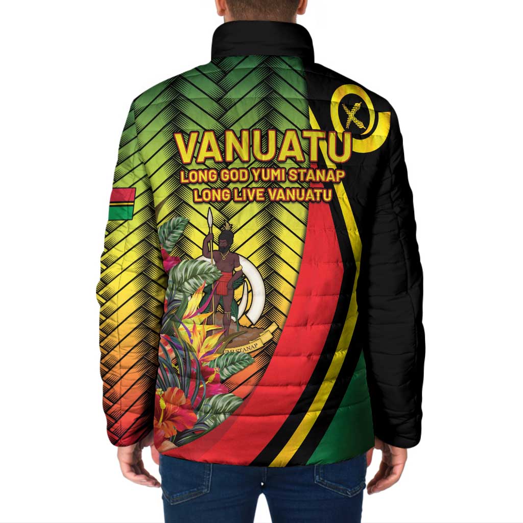 Vanuatu Constitution Day Padded Jacket Long Live Vanuatu - Polynesian Pride