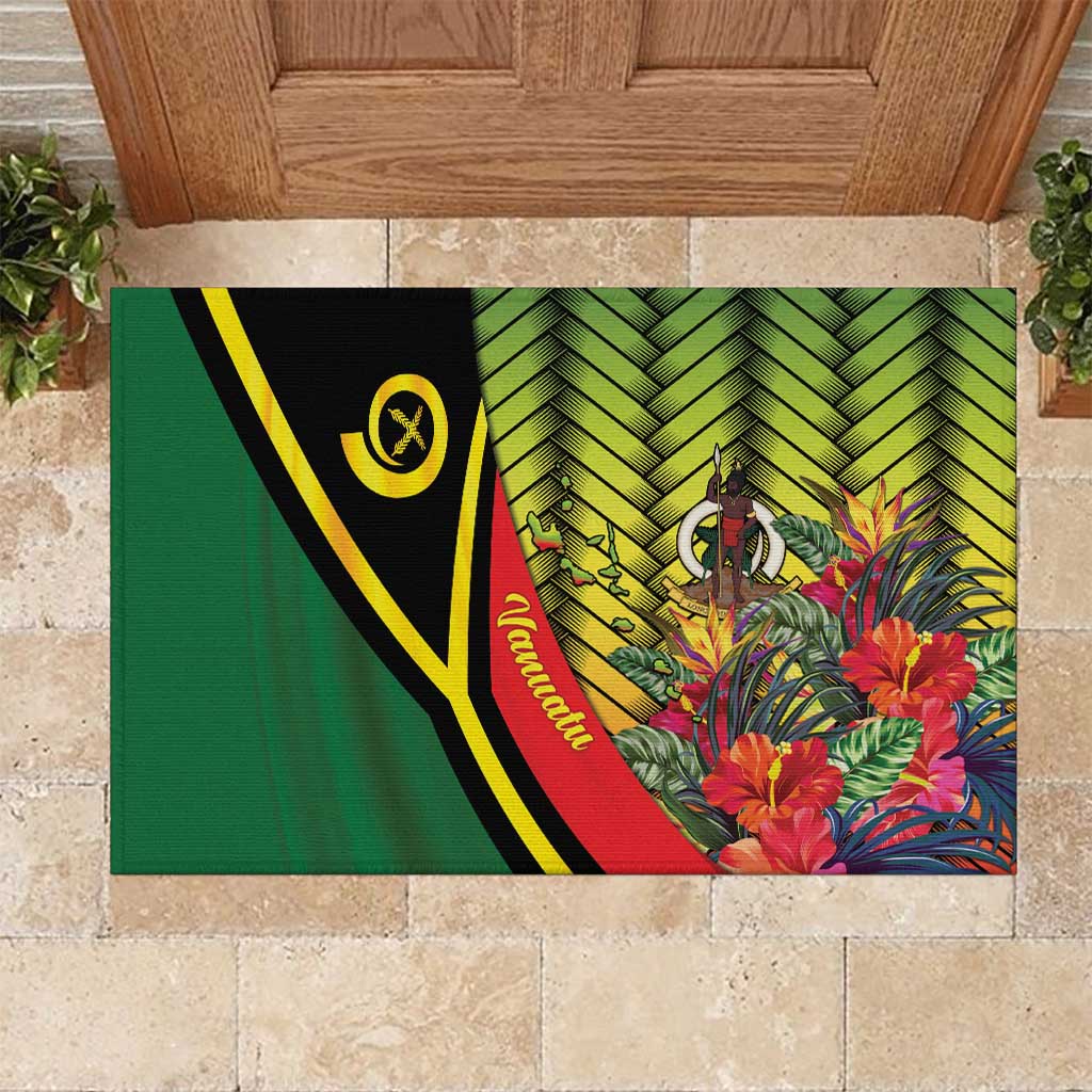 Vanuatu Constitution Day Rubber Doormat Long Live Vanuatu - Polynesian Pride