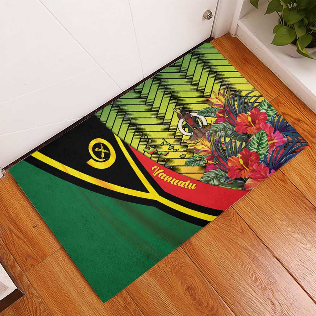 Vanuatu Constitution Day Rubber Doormat Long Live Vanuatu - Polynesian Pride