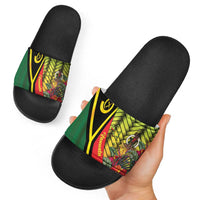 Vanuatu Constitution Day Slide Sandals Long Live Vanuatu LT05 - Polynesian Pride