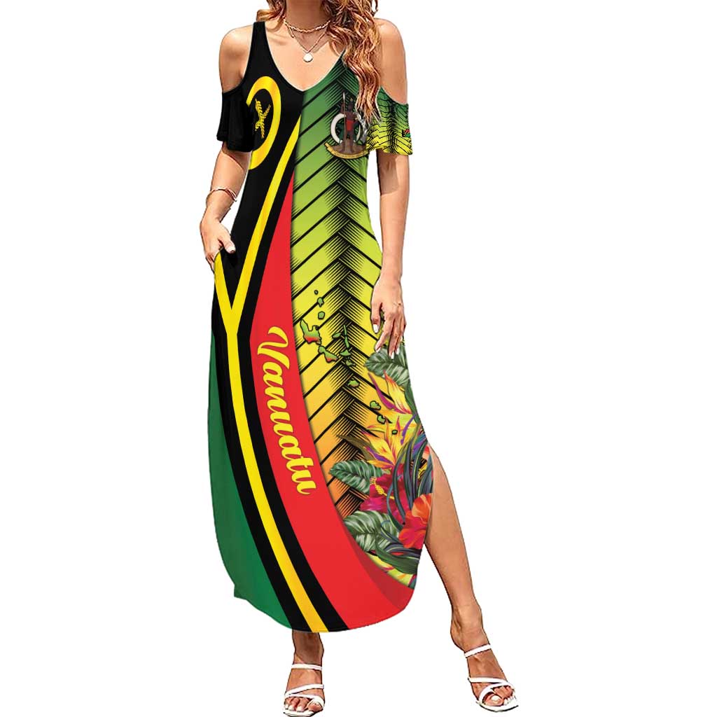 Vanuatu Constitution Day Summer Maxi Dress Long Live Vanuatu - Polynesian Pride