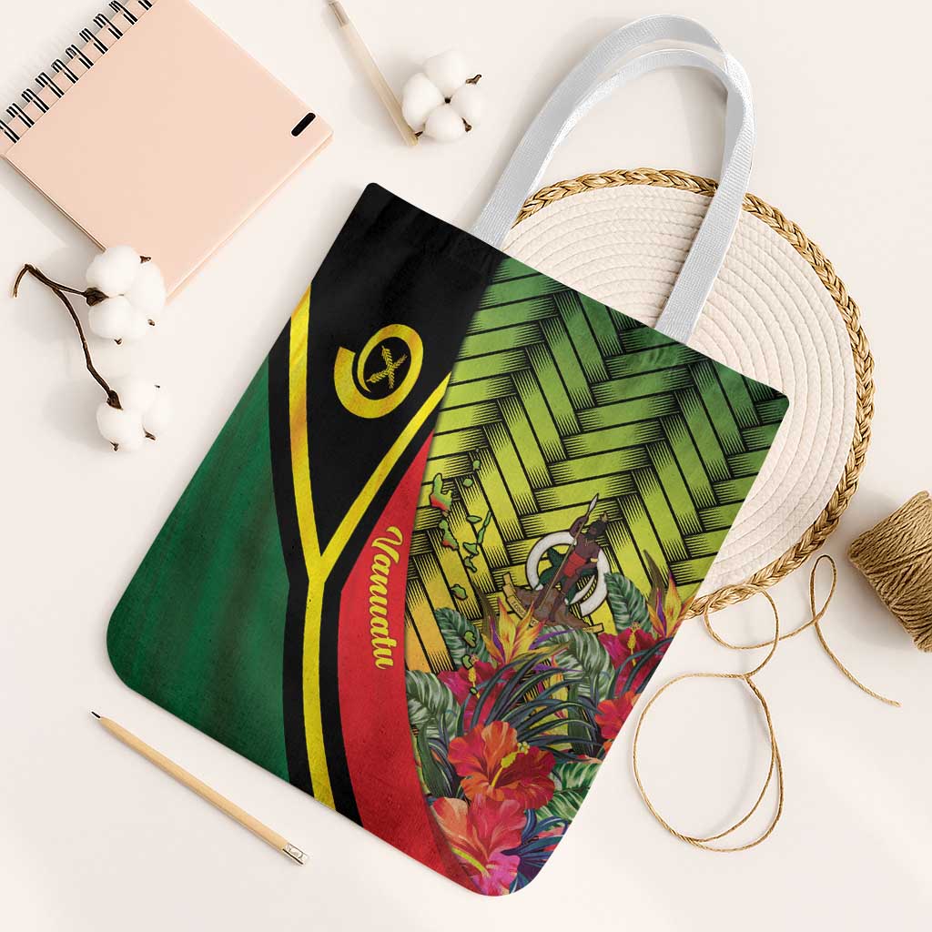 Vanuatu Constitution Day Tote Bag Long Live Vanuatu LT05 White Strap One Size Colorful - Polynesian Pride