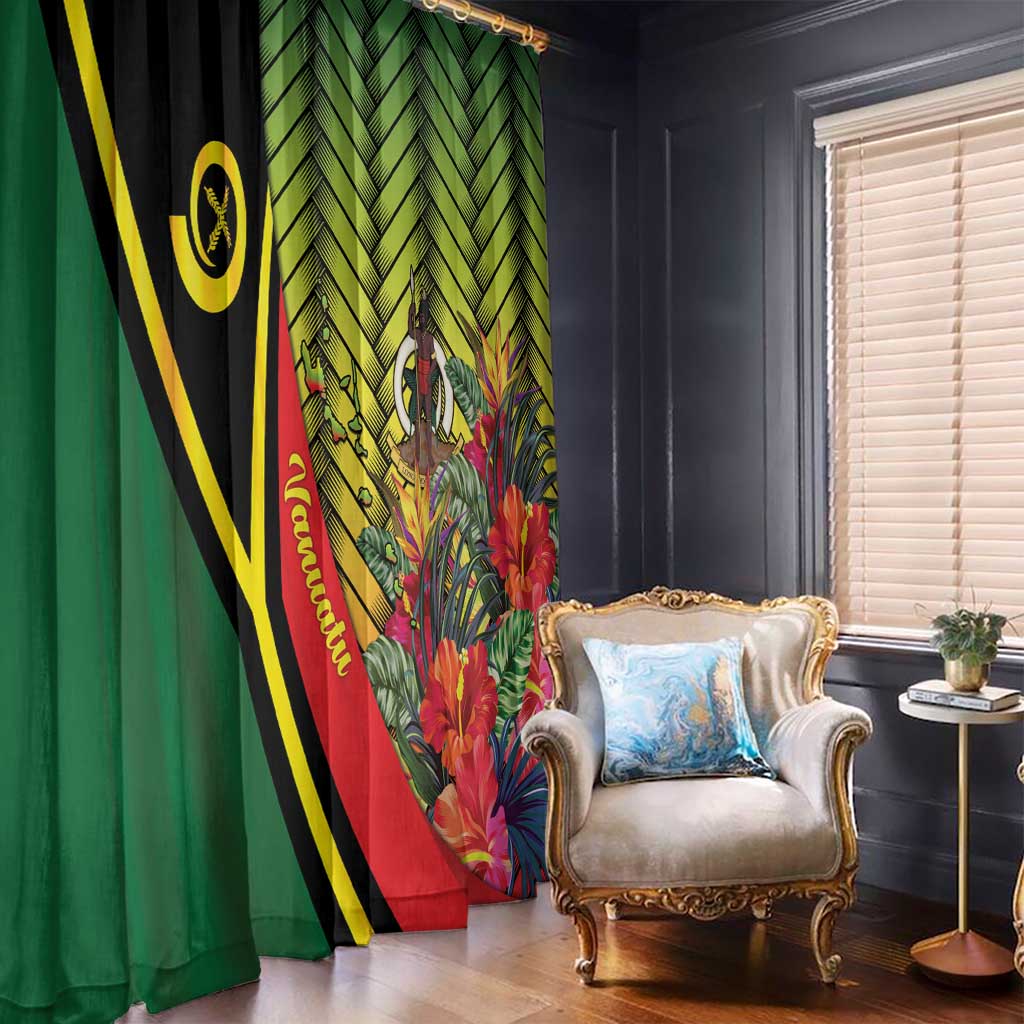 Vanuatu Constitution Day Window Curtain Long Live Vanuatu LT05 - Polynesian Pride
