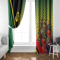 Vanuatu Constitution Day Window Curtain Long Live Vanuatu LT05 - Polynesian Pride