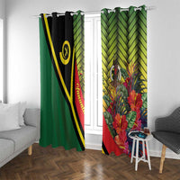 Vanuatu Constitution Day Window Curtain Long Live Vanuatu LT05 With Grommets Colorful - Polynesian Pride