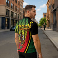 Vanuatu Constitution Day Zipper Polo Shirt Long Live Vanuatu - Polynesian Pride