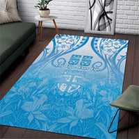 Fiji Day Area Rug 55th Anniversary Forever Fiji LT05 Blue - Polynesian Pride