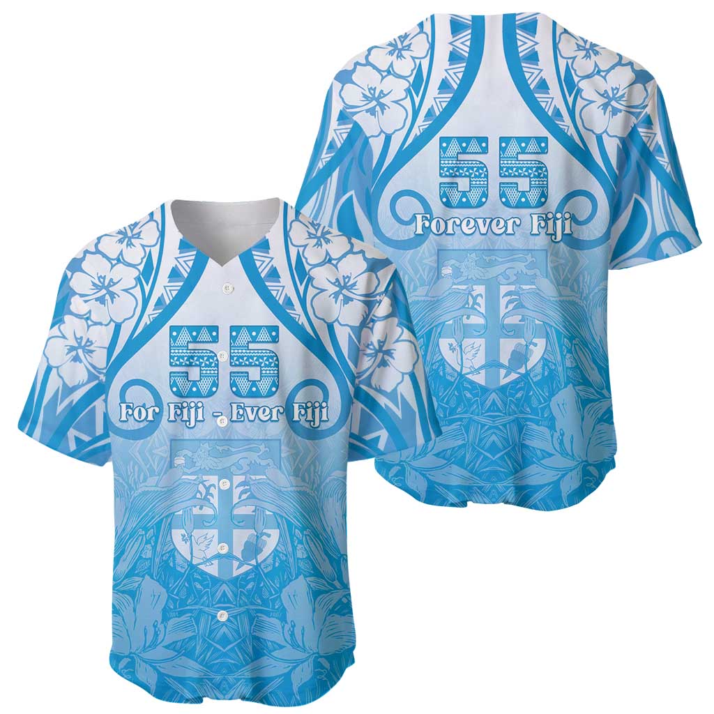 Fiji Day Baseball Jersey 55th Anniversary Forever Fiji - Polynesian Pride