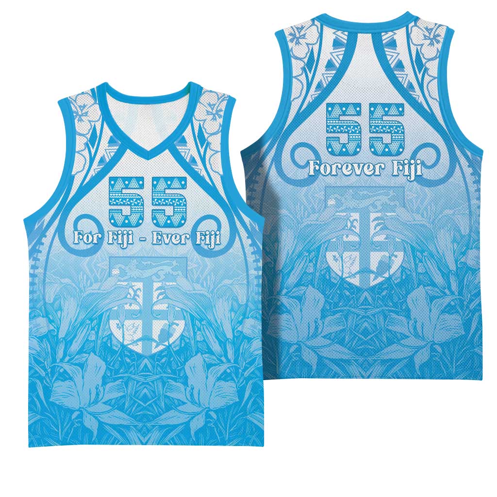 Fiji Day Basketball Jersey 55th Anniversary Forever Fiji - Polynesian Pride