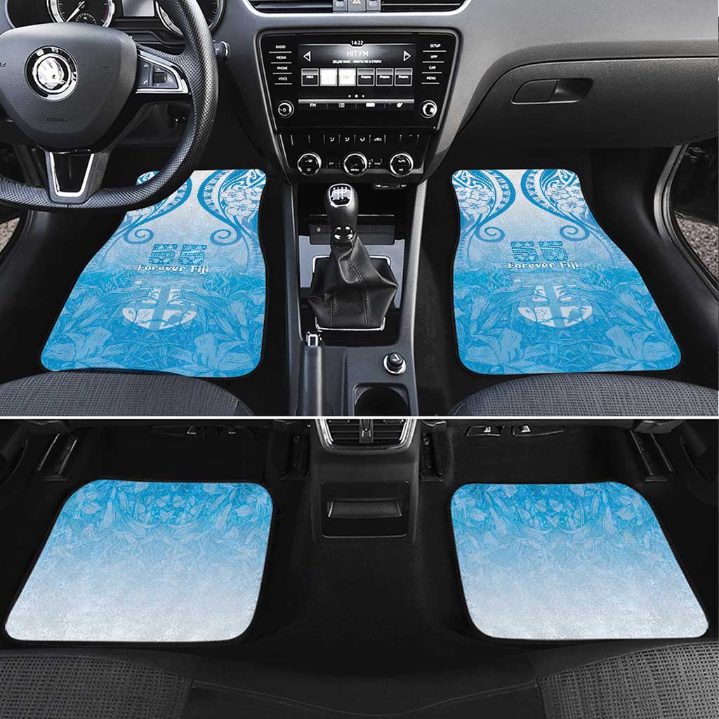Fiji Day Car Mats 55th Anniversary Forever Fiji LT05 Set 4pcs Blue - Polynesian Pride