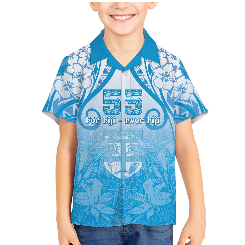 Fiji Day Family Matching Mermaid Dress and Hawaiian Shirt 55th Anniversary Forever Fiji - Polynesian Pride